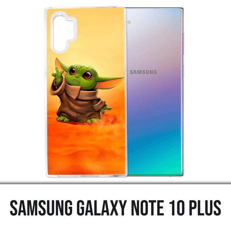 Samsung Galaxy Note 10 Plus case - Star Wars baby Yoda Fanart