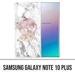 Coque Samsung Galaxy Note 10 Plus - Versace marbre blanc