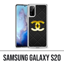 Coque Samsung Galaxy S20 - Chanel Logo Cuir