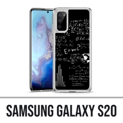 Coque Samsung Galaxy S20 - E égale MC 2 tableau noir