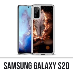 Coque Samsung Galaxy S20 - Plume feu