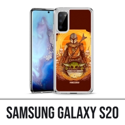 Coque Samsung Galaxy S20 - Star Wars Mandalorian Yoda fanart