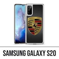 Funda Samsung Galaxy S20 - logotipo de carbono Porsche