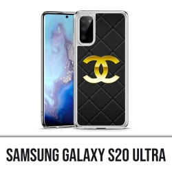 Samsung Galaxy S20 Ultra Case - Chanel Logo Leather