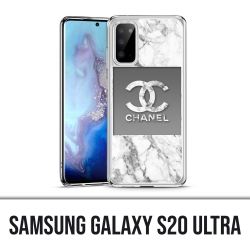 Samsung Galaxy S20 Ultra Hülle - Chanel White Marble