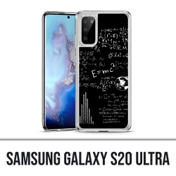 Coque Samsung Galaxy S20 Ultra - E égale MC 2 tableau noir