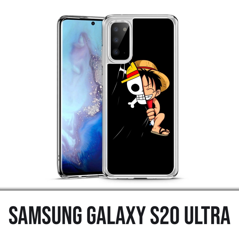 Coque Samsung Galaxy S20 Ultra - One Piece baby Luffy Drapeau