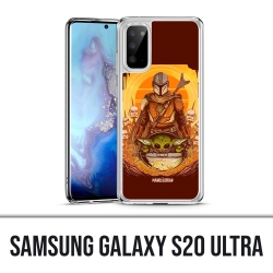 Coque Samsung Galaxy S20 Ultra - Star Wars Mandalorian Yoda fanart