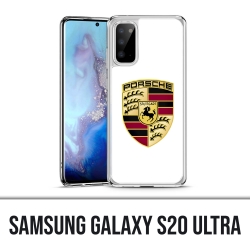 Funda Samsung Galaxy S20 Ultra - logo blanco Porsche