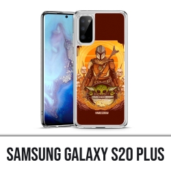 Coque Samsung Galaxy S20 Plus - Star Wars Mandalorian Yoda fanart