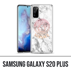 Coque Samsung Galaxy S20 Plus - Versace marbre blanc