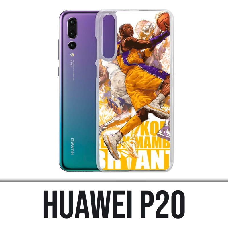 Custodia Huawei P20 - Kobe Bryant Cartoon NBA