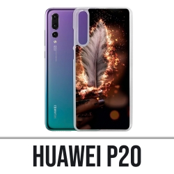 Coque Huawei P20 - Plume feu