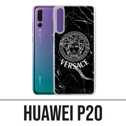 Huawei P20 case - Versace black marble