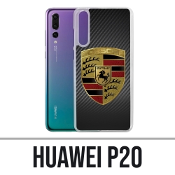 Huawei P20 case - Porsche carbon logo