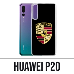 Custodia Huawei P20 - Logo Porsche nero