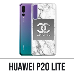 Huawei P20 Lite Case - Chanel White Marble