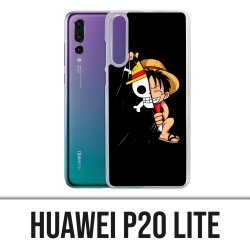 Coque Huawei P20 Lite - One Piece baby Luffy Drapeau