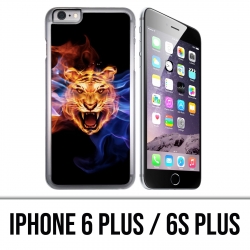 Coque iPhone 6 PLUS / 6S PLUS - Tigre Flammes