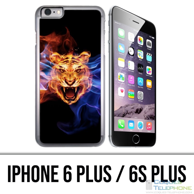 Custodia per iPhone 6 Plus / 6S Plus - Tiger Flames