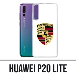 Huawei P20 Lite Case - Porsche weißes Logo