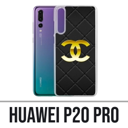 Custodia Huawei P20 Pro - Logo Chanel in pelle