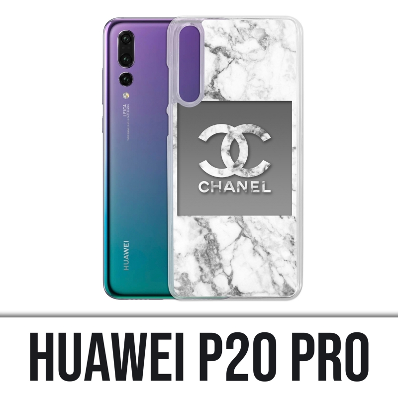 Huawei P20 Pro Case - Chanel White Marble