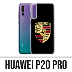 Custodia Huawei P20 Pro - Logo Porsche nero