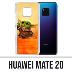 Funda Huawei Mate 20 - Star Wars baby Yoda Fanart