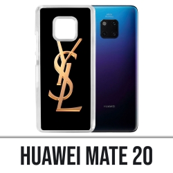 Custodia Huawei Mate 20 - Logo YSL Yves Saint Laurent Gold