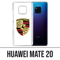 Coque Huawei Mate 20 - Porsche logo blanc