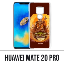 Huawei Mate 20 PRO case - Star Wars Mandalorian Yoda fanart
