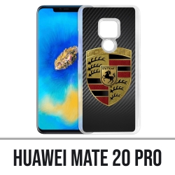 Coque Huawei Mate 20 PRO - Porsche logo carbone