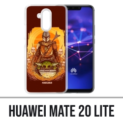 Custodia Huawei Mate 20 Lite - Star Wars Mandalorian Yoda fanart