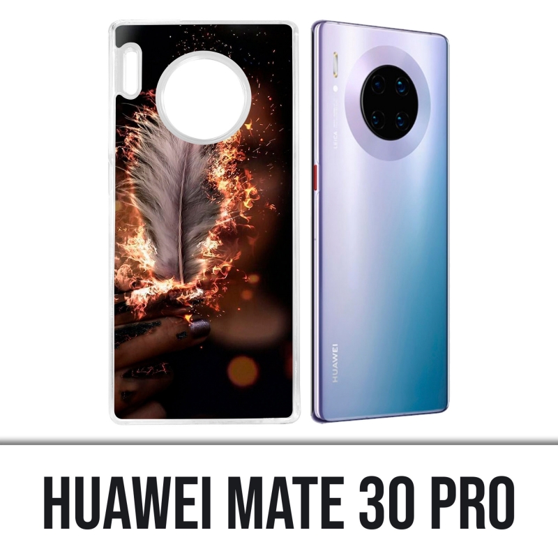 Huawei Mate 30 Pro case - Fire feather