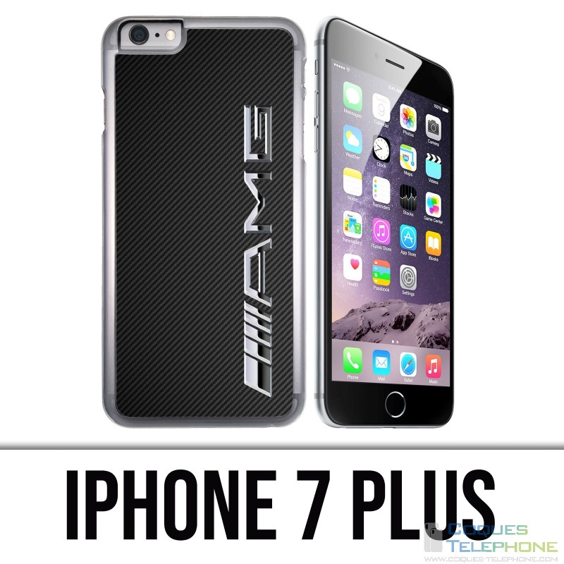 Coque iPhone 7 PLUS - Amg Carbone Logo