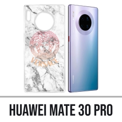 Huawei Mate 30 Pro case - Versace white marble