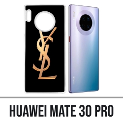 Funda Huawei Mate 30 Pro - YSL Yves Saint Laurent Gold Logo
