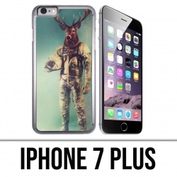 Custodia per iPhone 7 Plus - Cervo animale astronauta