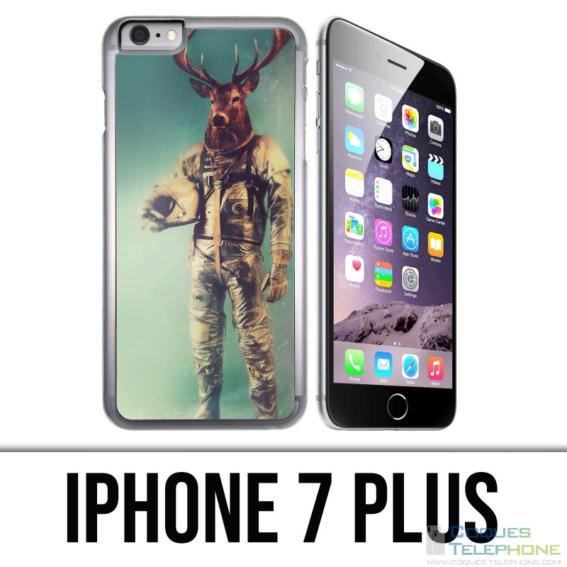 Coque iPhone 7 PLUS - Animal Astronaute Cerf