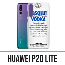 Coque Huawei P20 Lite - Absolut Vodka