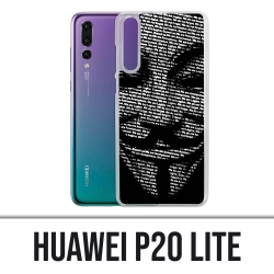 Custodia Huawei P20 Lite - Anonimo