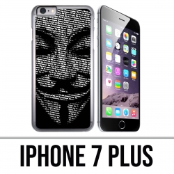 Coque iPhone 7 Plus - Anonymous 3D