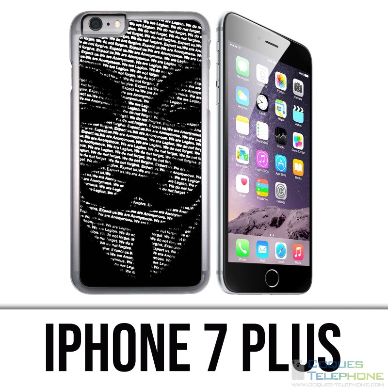 Coque iPhone 7 Plus - Anonymous 3D