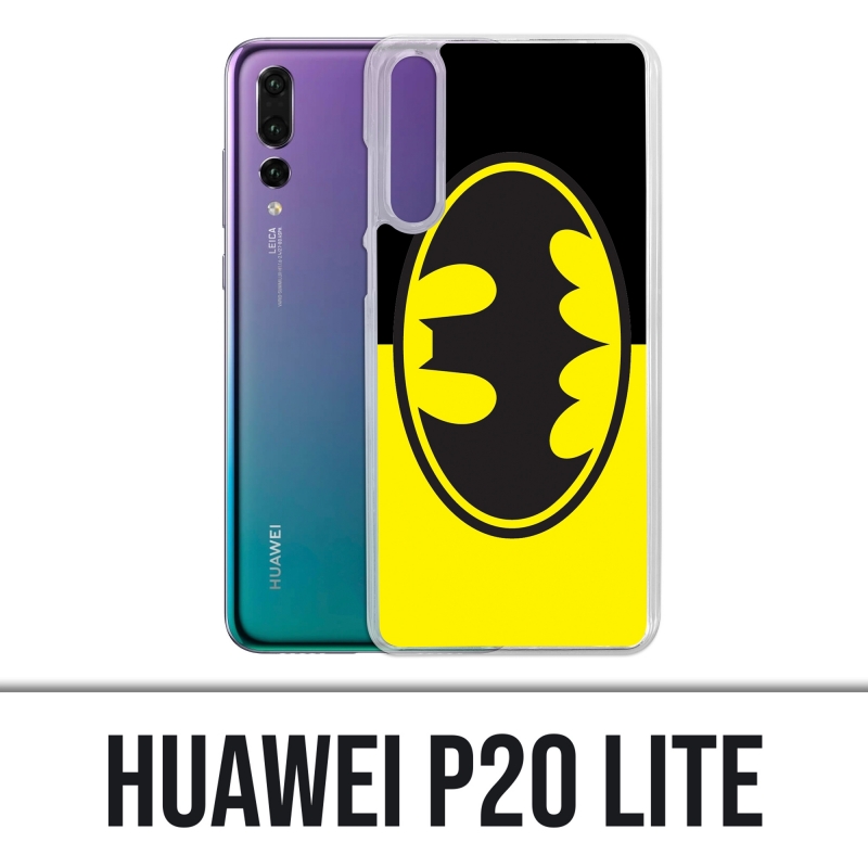 Funda Huawei P20 Lite - Batman Logo Classic Amarillo Negro