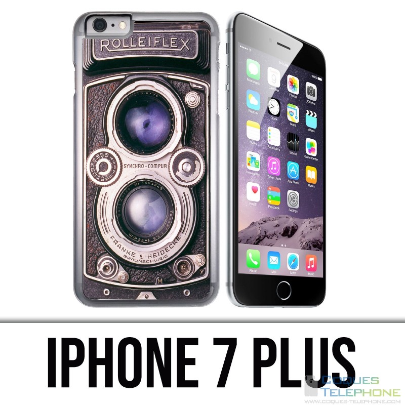 Funda para iPhone 7 Plus - Cámara negra vintage