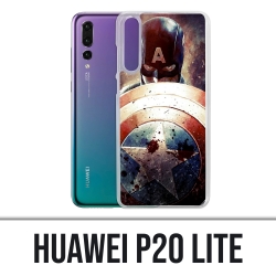 Coque Huawei P20 Lite - Captain America Grunge Avengers