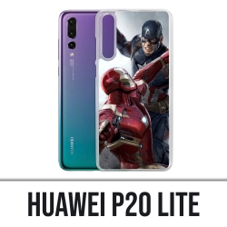 Huawei P20 Lite Case - Captain America gegen Iron Man Avengers