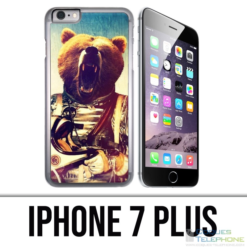 Coque iPhone 7 PLUS - Astronaute Ours