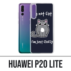 Huawei P20 Lite Case - Chat Not Fat Just Fluffy